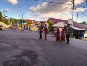 Batalyon B Pelopor Brimob Sulsel Bantu Amankan Pelajar Saat Jam Pulang Sekolah