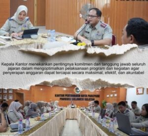 Kantor Pertanahan Parepare Evaluasi Kinerja 2026, Percepat Realisasi Anggaran dan Persiapan WBBM 2027